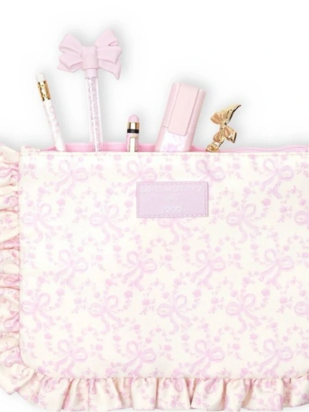 Love Shack Fancy x Target Bow Print Pouch